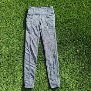 Athleta gray harringbone metro high rise leggings